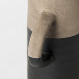 Garand Small Two-Toned Black/Natural Ceramic Jug by Mercana at Eve Furniture
