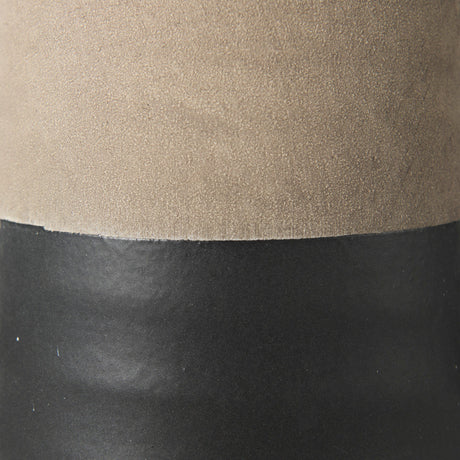 Garand Small Two-Toned Black/Natural Ceramic Jug by Mercana at Eve Furniture