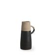 Garand Small Two-Toned Black/Natural Ceramic Jug by Mercana at Eve Furniture