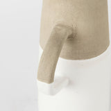 Garand Small Two-Toned White Natural Ceramic Jug by Mercana at Eve Furniture