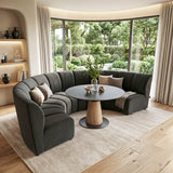 Garbi Black Modular Sectional by Zuomod at Eve Furniture