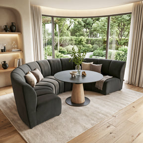 Garbi Black Modular Sectional by Zuomod at Eve Furniture