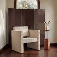 Garbo Dark Brown Lacquer Screen by Moe's Home at Eve Furniture