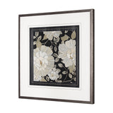 Garden Noir I by June Erica Vess a Hand Embellished Textured Framed Art Print Matted under Glass by Mercana at Eve Furniture