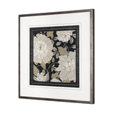 Garden Noir II by June Erica Vess a Hand Embellished Textured Framed Art Print Matted under Glass by Mercana at Eve Furniture