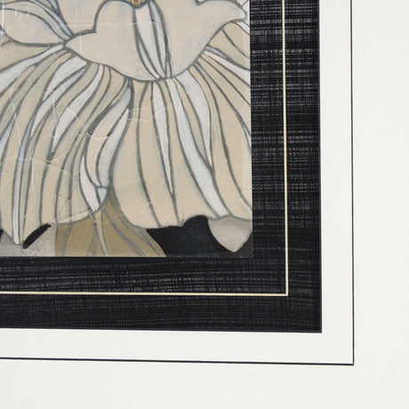 Garden Noir II by June Erica Vess a Hand Embellished Textured Framed Art Print Matted under Glass by Mercana at Eve Furniture