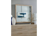 Gardenia Beveled Glass Wall or Dresser Mirror in Chai by Modus Furniture at Eve Furniture