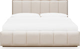 Gardenia Cotton/Chai Wood Frame Upholstered Queen Platform Bed by Modus Furniture at Eve Furniture