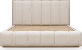 Gardenia Cotton/Chai Wood Frame Upholstered Queen Platform Bed by Modus Furniture at Eve Furniture