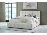 Gardenia Cotton/Chai Wood Frame Upholstered Queen Platform Bed by Modus Furniture at Eve Furniture
