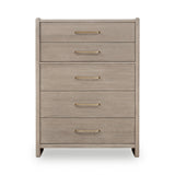 Gardenia Five Drawer Oak Wood Chest in Chai by Modus Furniture at Eve Furniture