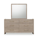 Gardenia Six Drawer Oak Wood Dresser in Chai by Modus Furniture at Eve Furniture