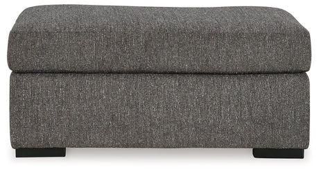 Gardiner Pewter Chair and Ottoman by Ashley at Eve Furniture