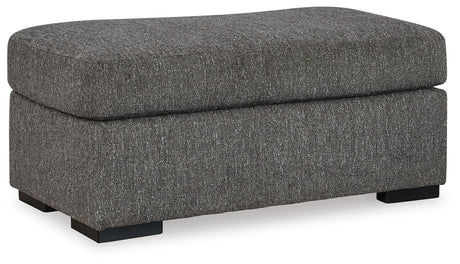 Gardiner Pewter Chair and Ottoman by Ashley at Eve Furniture