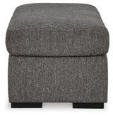 Gardiner Pewter Chair and Ottoman by Ashley at Eve Furniture