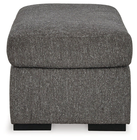 Gardiner Pewter Chair and Ottoman by Ashley at Eve Furniture