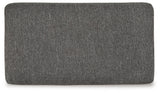 Gardiner Pewter Ottoman by Ashley at Eve Furniture