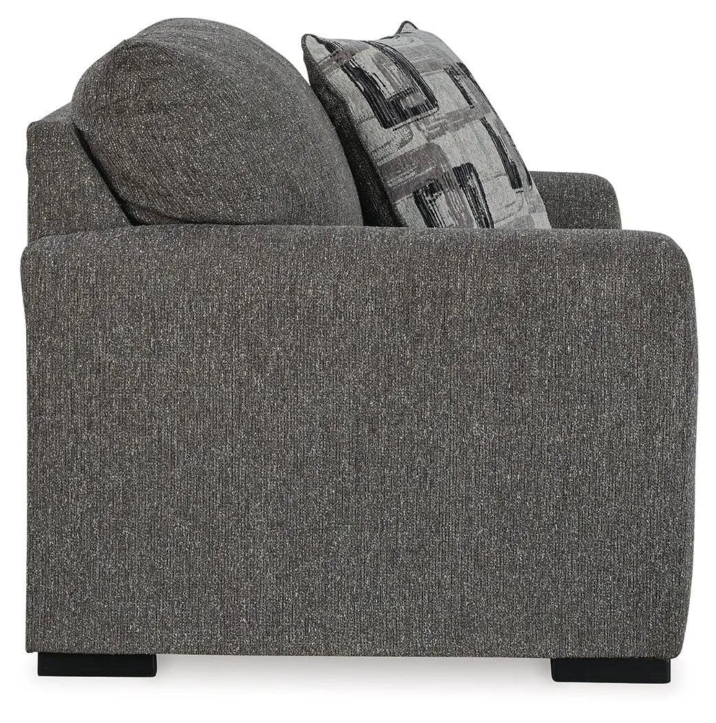 Gardiner Pewter Oversized Chair by Ashley at Eve Furniture
