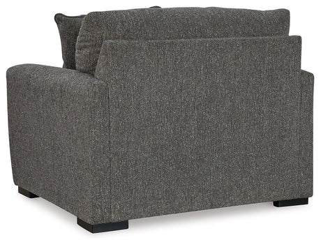 Gardiner Pewter Oversized Chair by Ashley at Eve Furniture
