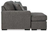 Gardiner Pewter Reversible Sofa Chaise by Ashley at Eve Furniture