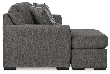 Gardiner Pewter Reversible Sofa Chaise by Ashley at Eve Furniture