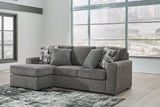 Gardiner Pewter Reversible Sofa Chaise by Ashley at Eve Furniture