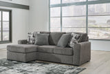 Gardiner Pewter Reversible Sofa Chaise