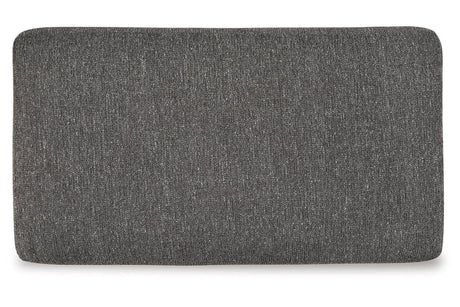 Gardiner Pewter Sofa Chaise and Ottoman by Ashley at Eve Furniture