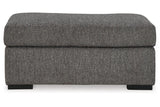 Gardiner Pewter Sofa Chaise and Ottoman by Ashley at Eve Furniture