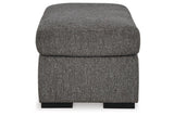 Gardiner Pewter Sofa Chaise and Ottoman by Ashley at Eve Furniture