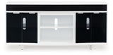 Gardoni White/Black 72" TV Stand by Ashley at Eve Furniture