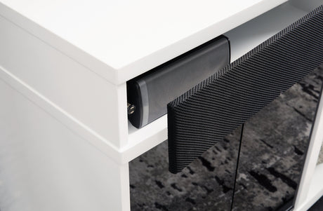 Gardoni White/Black 72" TV Stand by Ashley at Eve Furniture