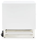 Gardoni White/Black Coffee Table and 2 Chairside End Tables by Ashley at Eve Furniture
