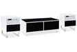 Gardoni White/Black Coffee Table and 2 Chairside End Tables by Ashley at Eve Furniture