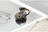 Gardoni White/Black Coffee Table and 2 End Tables by Ashley at Eve Furniture