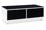 Gardoni White/Black Coffee Table and 2 End Tables by Ashley at Eve Furniture
