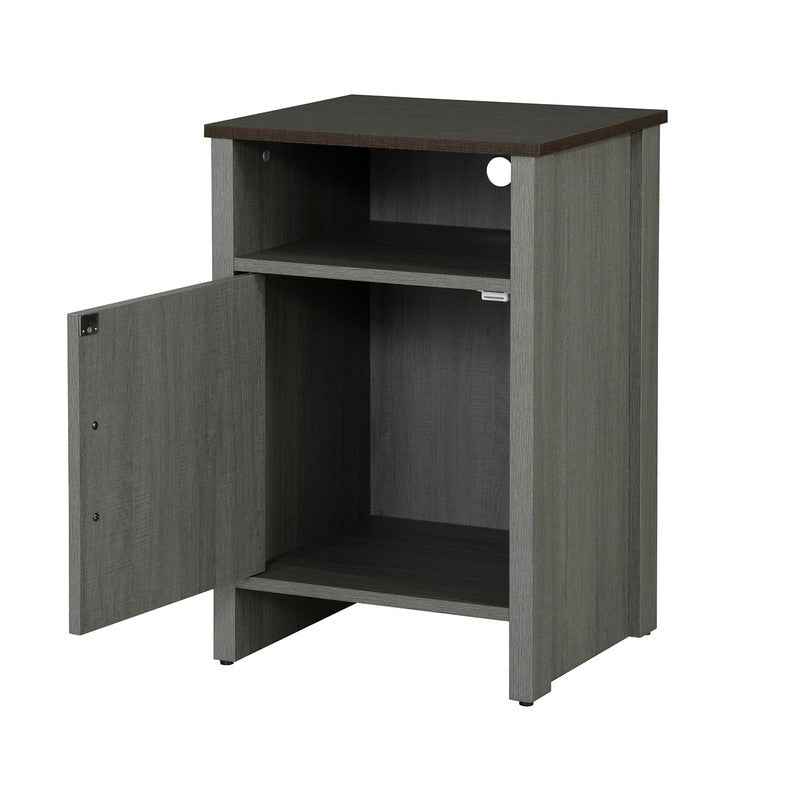 Garibaldi Brown/Gray Side Table by Furniture of America at Eve Furniture