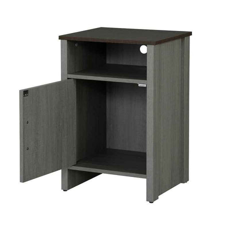 Garibaldi Brown/Gray Side Table by Furniture of America at Eve Furniture