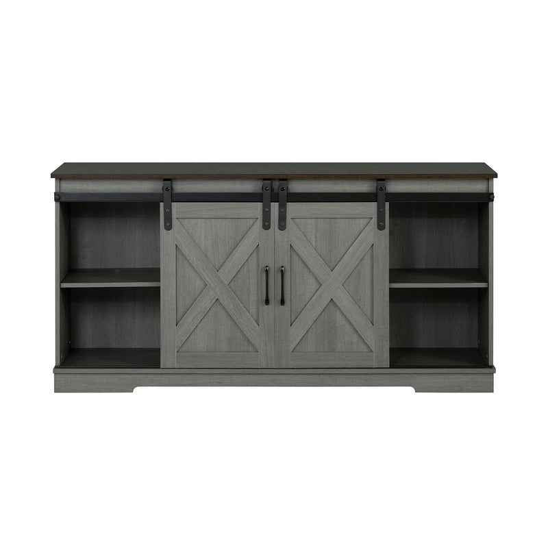 Garibaldi Brown/Gray TV Stand by Furniture of America at Eve Furniture