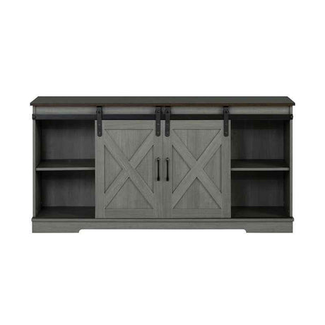 Garibaldi Brown/Gray TV Stand by Furniture of America at Eve Furniture