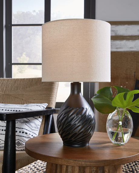 Garinton Black Table Lamp by Ashley at Eve Furniture