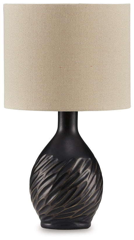 Garinton Black Table Lamp by Ashley at Eve Furniture