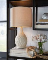 Garinton Cream Table Lamp by Ashley at Eve Furniture
