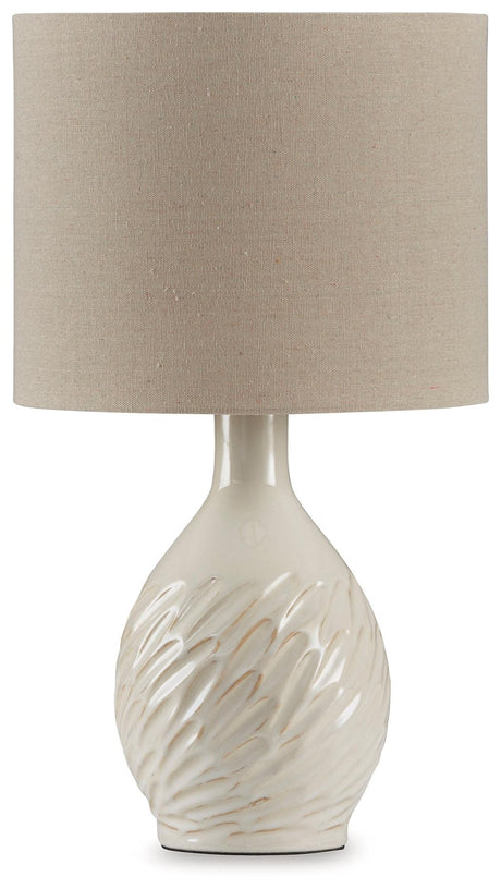 Garinton Cream Table Lamp by Ashley at Eve Furniture