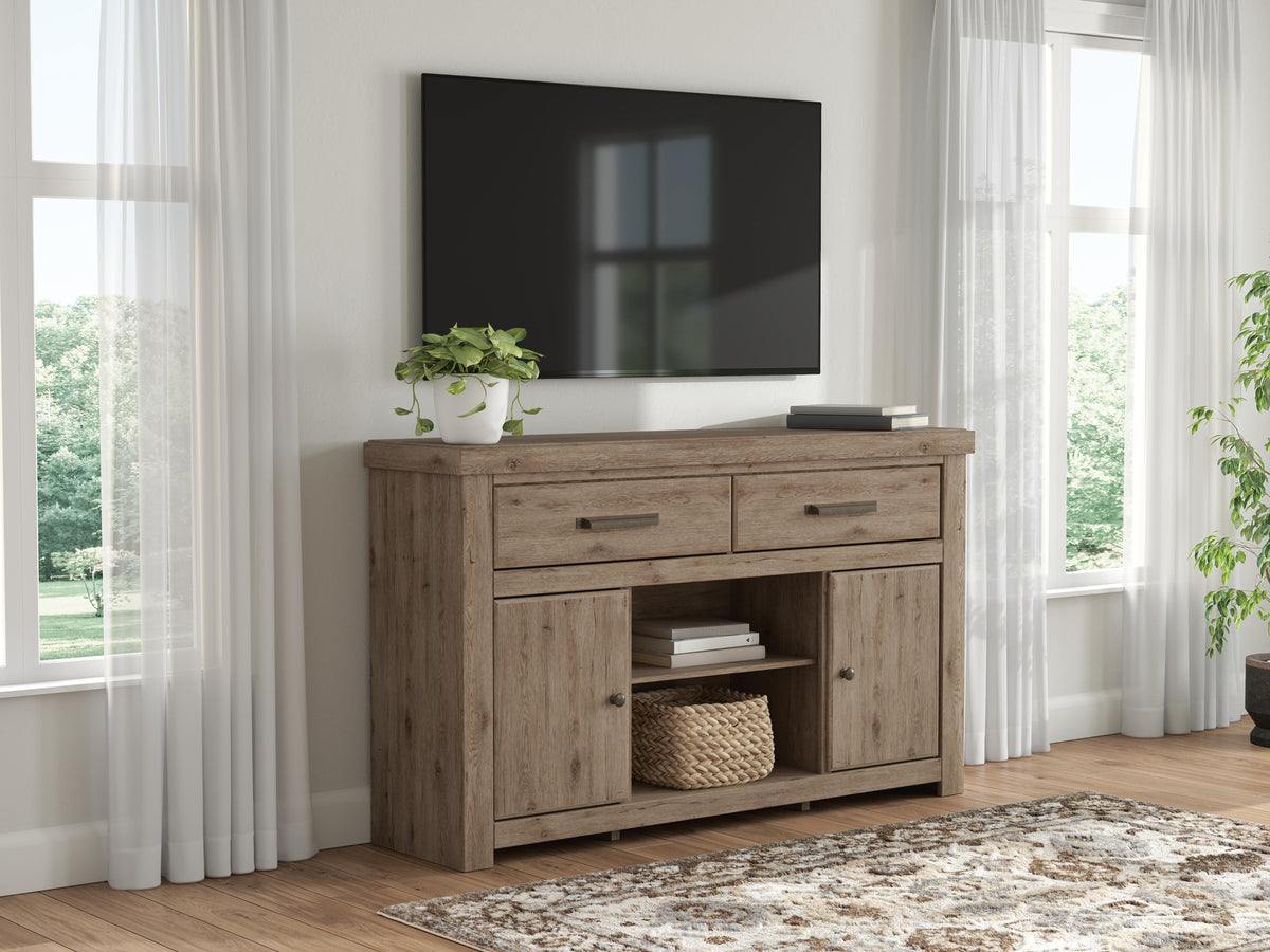 Garistyn Brown 62" TV Stand by Ashley at Eve Furniture