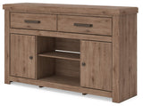Garistyn Brown 62" TV Stand by Ashley at Eve Furniture