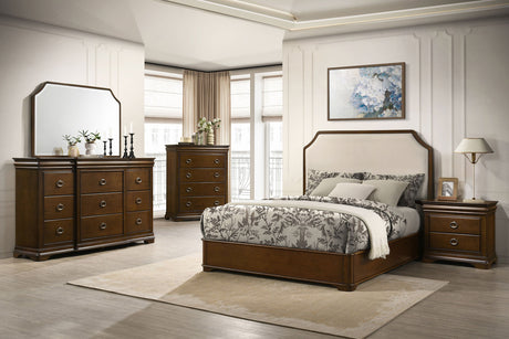 Garland Brown Cherry 11-drawer Bedroom Dresser with Mirror by Coaster at Eve Furniture