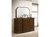 Garland Brown Cherry 11-drawer Bedroom Dresser with Mirror by Coaster at Eve Furniture