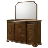 Garland Brown Cherry 11-drawer Bedroom Dresser with Mirror by Coaster at Eve Furniture