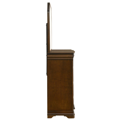 Garland Brown Cherry 11-drawer Bedroom Dresser with Mirror by Coaster at Eve Furniture